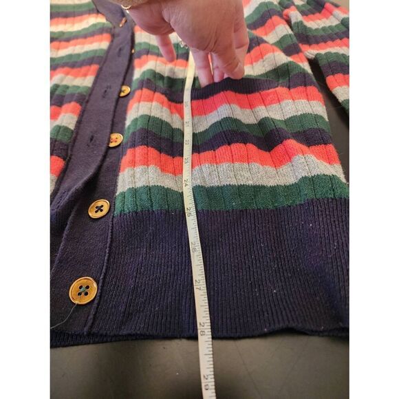 Anthropologie  Moth Jamison Striped Cardigan Sweater Size small - Picture 7 of 9